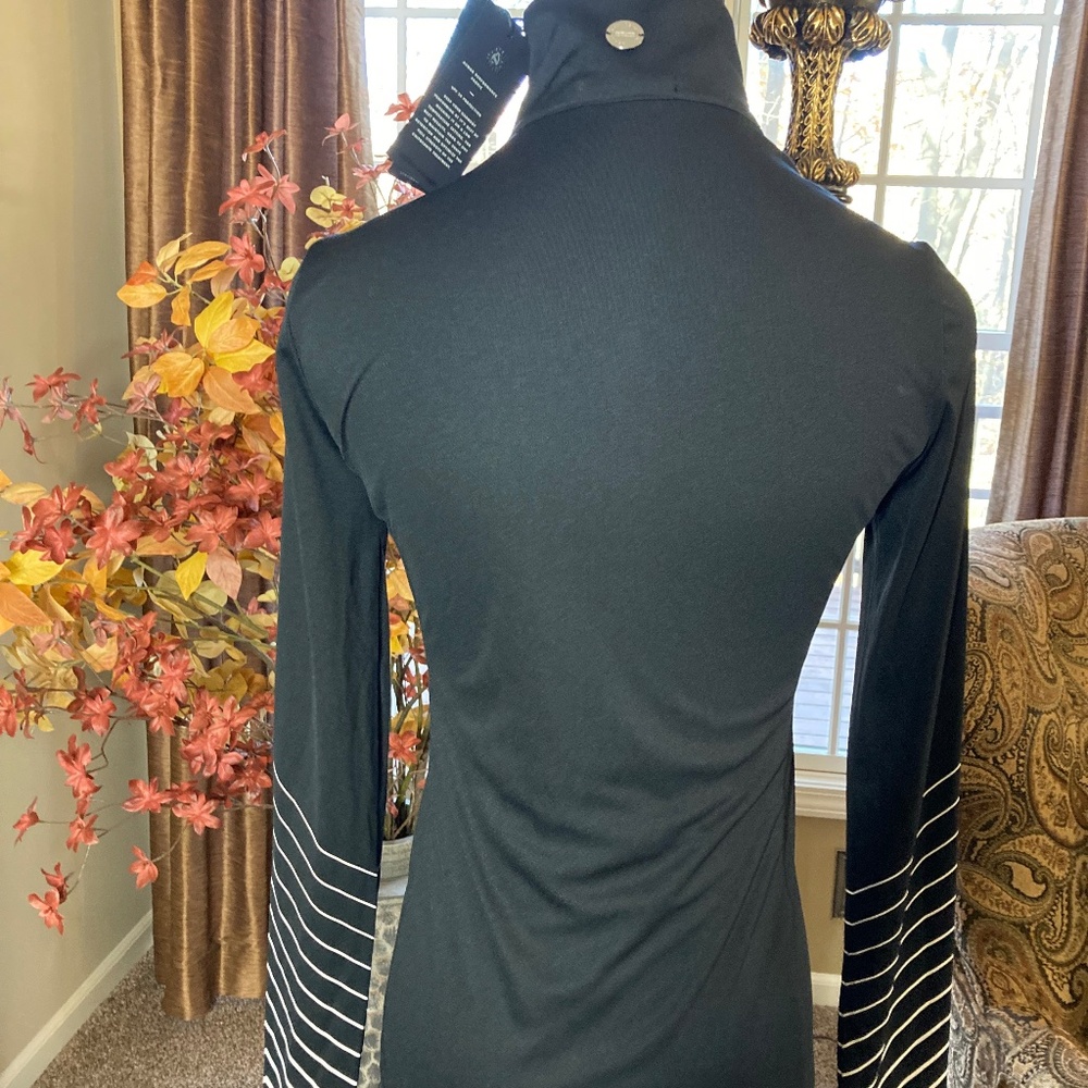 NOEL ASMAR Shirt Equestrian Black Selina 1/4 Zip Size XS - Picture 4 of 7